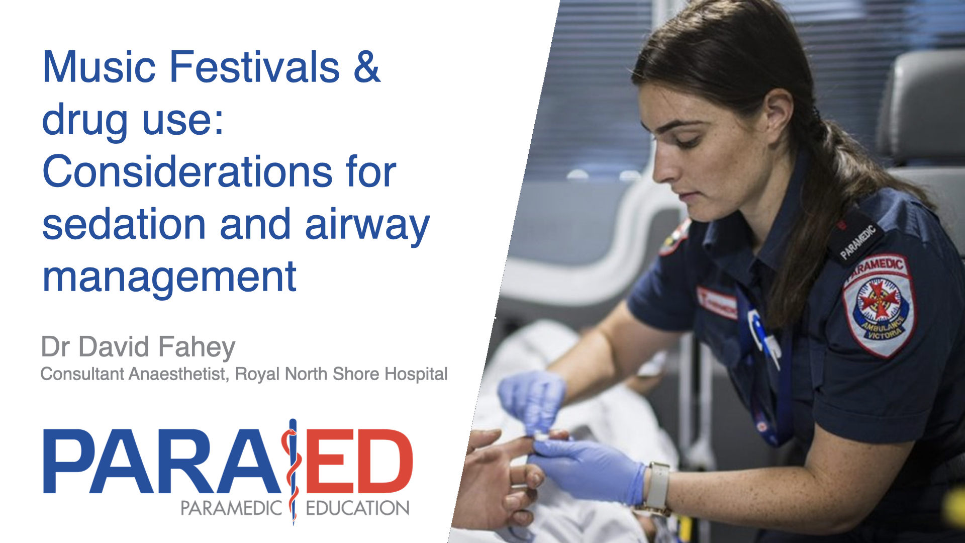 Music Festivals & drug use: Considerations for sedation and airway management